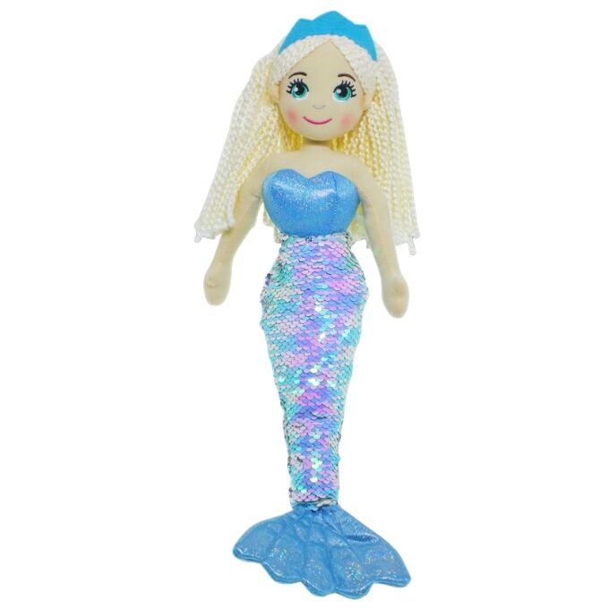 Cotton Candy Mermaid - Shelly Flip Sequin Blue Iridescent