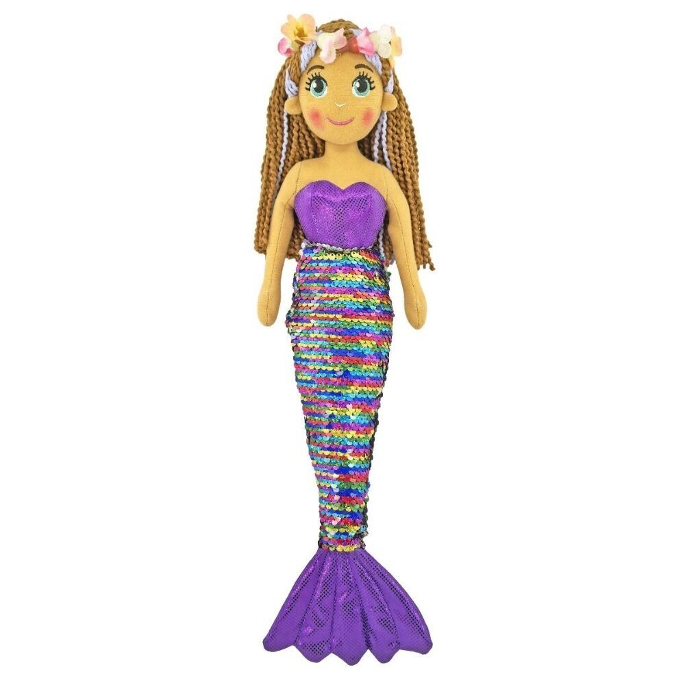 Cotton Candy Mermaid - Aria Flip Sequin Purple Rainbow
