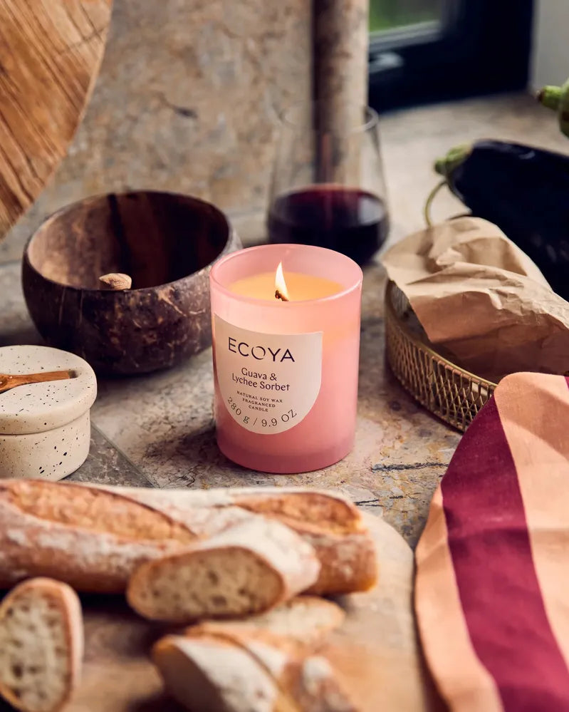 Ecoya Metro Jar Candle - Guava & Lychee Sorbet