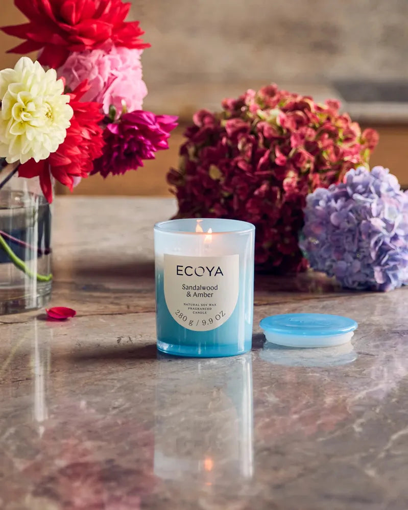 Ecoya Metro Jar Candle - Sandalwood & Amber
