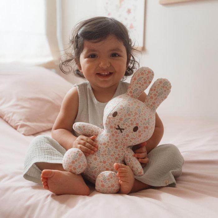 Miffy x Little Dutch - Miffy Plush Lucky Blossom All Over Print Medium 30cm