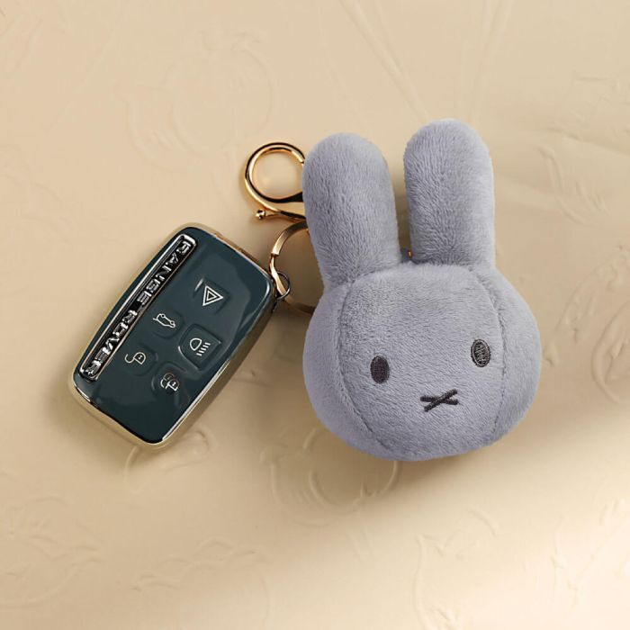 Miffy Keyring - Plush Grey