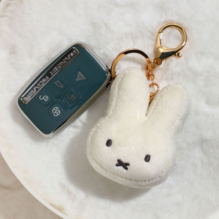 Miffy Keyring - 2D Plush White