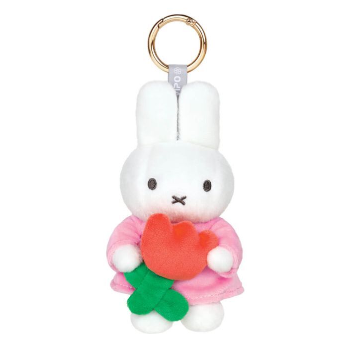 Miffy Keyring - Miffy with Tulip