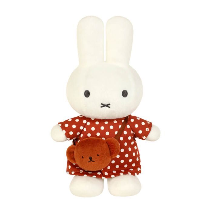 Miffy Plush - Polka Dot Dress with Boris Bag 24cm
