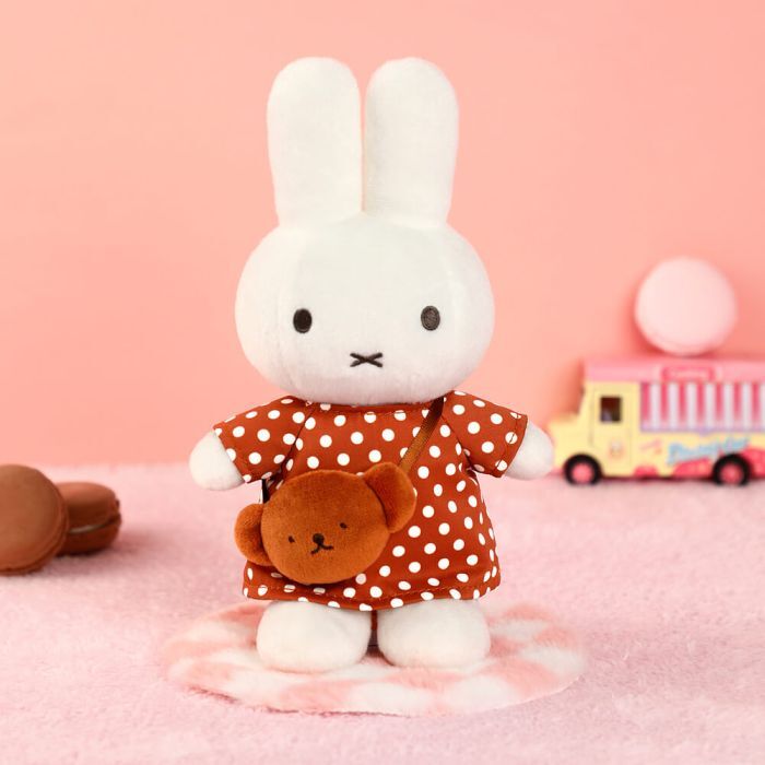 Miffy Plush - Polka Dot Dress with Boris Bag 24cm