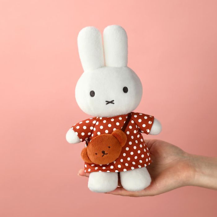 Miffy Plush - Polka Dot Dress with Boris Bag 24cm