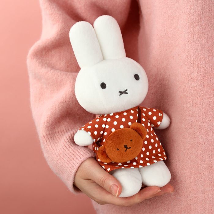 Miffy Plush - Polka Dot Dress with Boris Bag 24cm