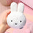Miffy Purse Keychain - Plush White