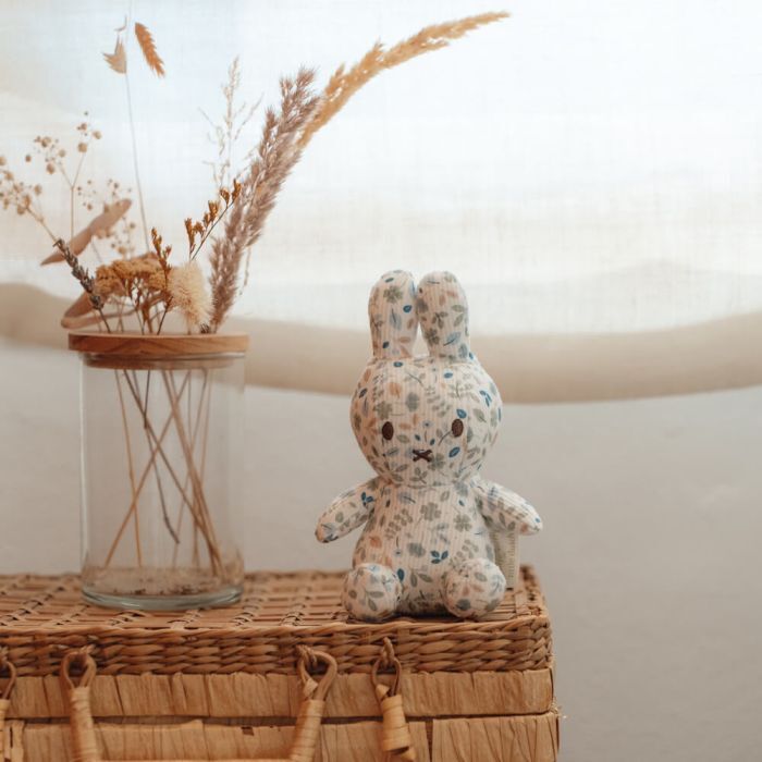Miffy x Little Dutch - Miffy Plush Lucky Leaves All Over Print Mini 15cm