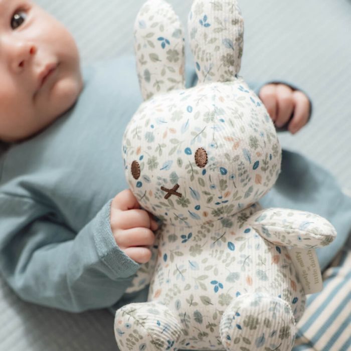 Miffy x Little Dutch - Miffy Plush Lucky Leaves All Over Print Small 22cm