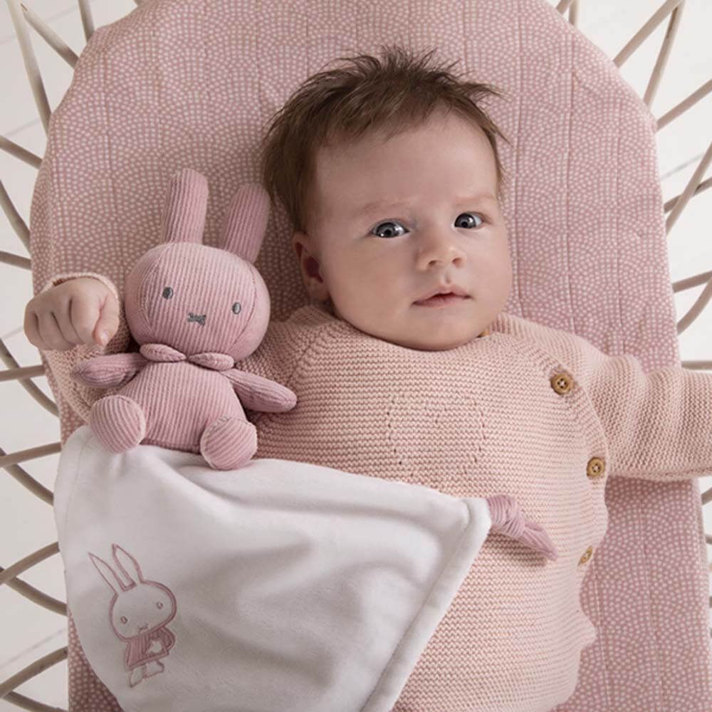 Miffy Ribbed - Miffy Cuddle Blanket Pink