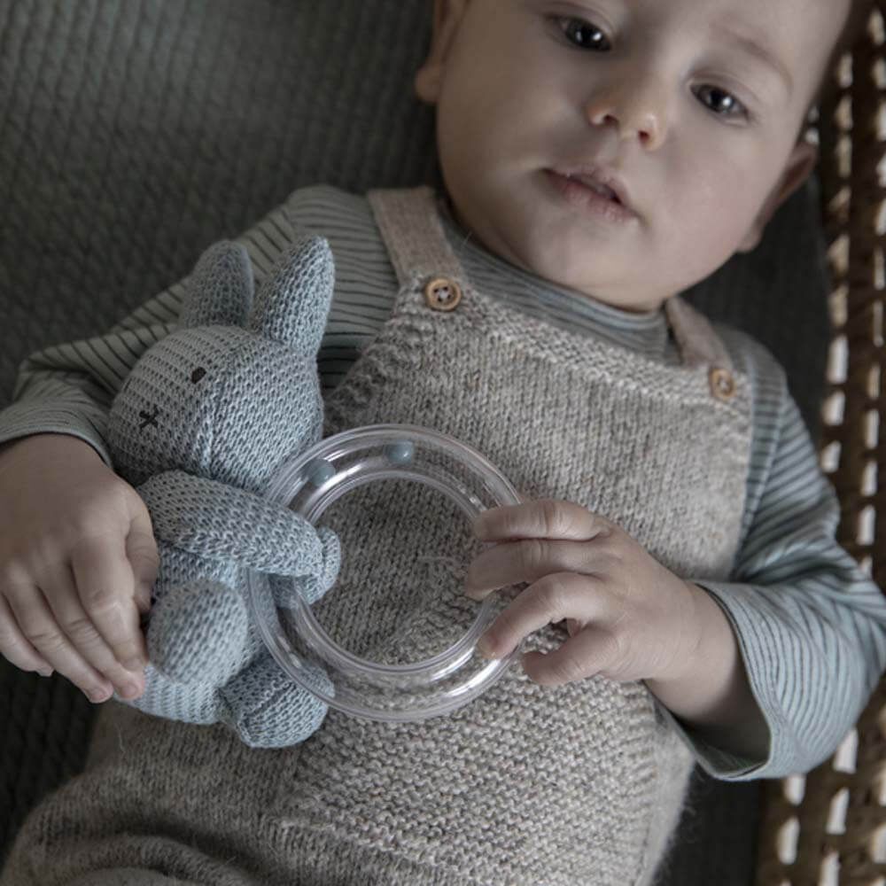 Miffy Knit - Miffy Ring Rattle Green