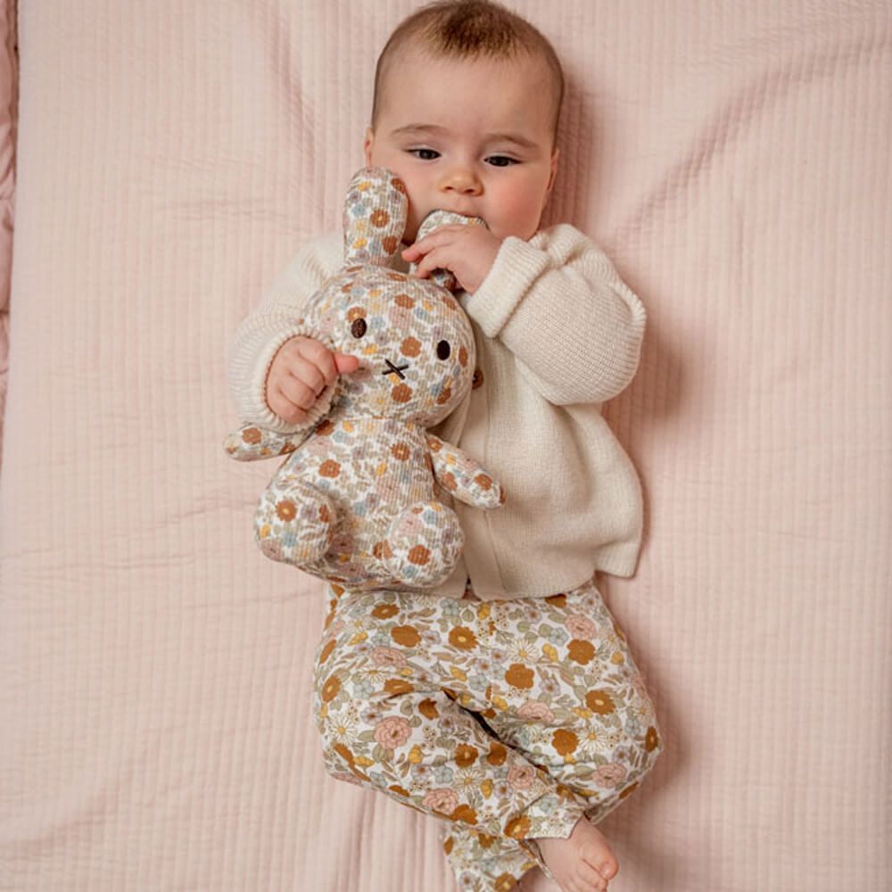 Miffy x Little Dutch - Miffy Plush Vintage Flowers All Over Print 25cm