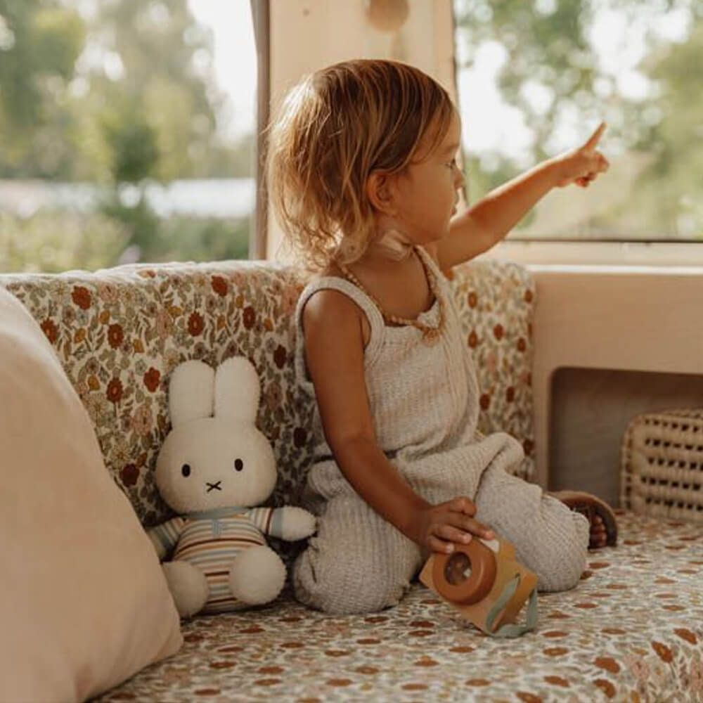 Miffy x Little Dutch - Miffy Plush Vintage Stripes 25cm
