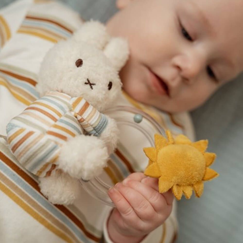 Miffy x Little Dutch - Miffy Ring Rattle Vintage Stripes