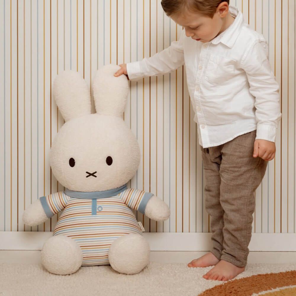 Miffy x Little Dutch - Miffy Plush Vintage Stripes 60cm