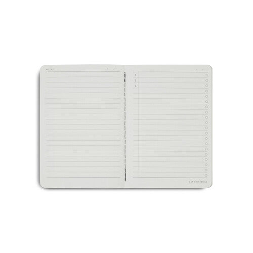 Migoals Get Sh*t Done Notebook A6 - Classic Kraft & Black Foil