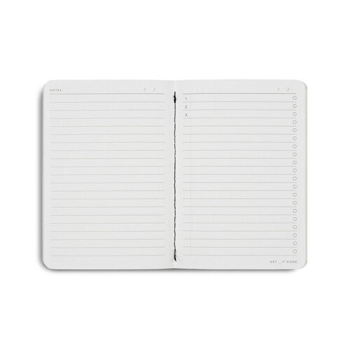 Migoals Get SH*T Done Notebook A6 - Minimal Grey & Black Foil