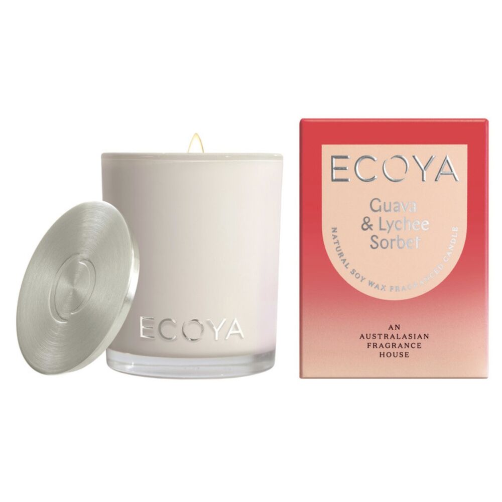 Ecoya Mini Madison Jar Candle - Guava & Lychee Sorbet