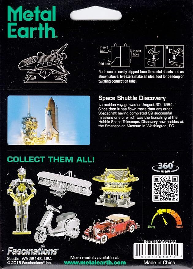 Metal Earth - 3D Metal Model Kit - Space Shuttle Discovery