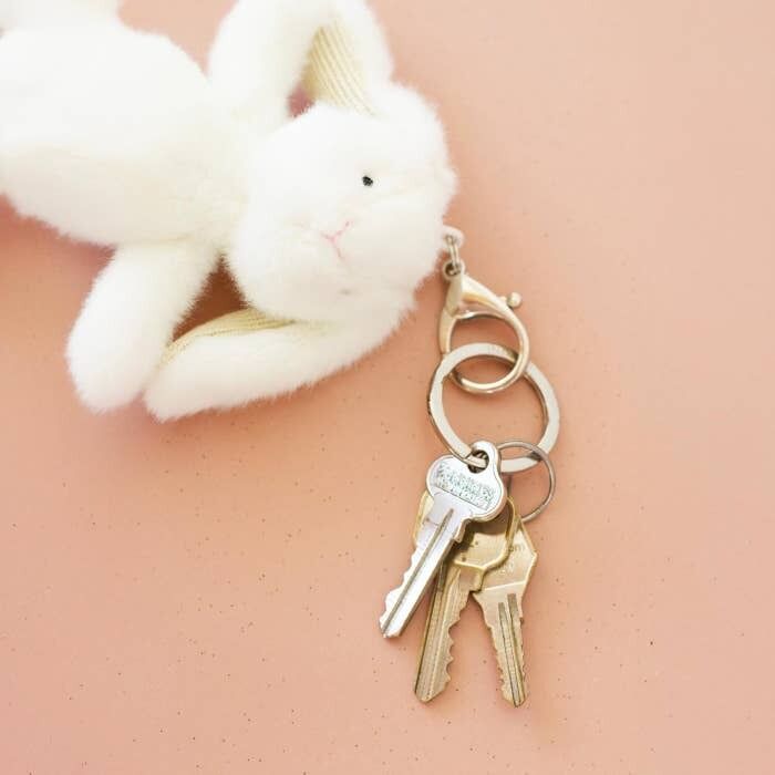 Mary Meyer - Soft Bunny White Bag Charm