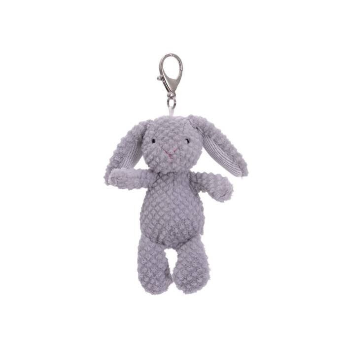 Mary Meyer - Nubby Bunny Grey Bag Charm
