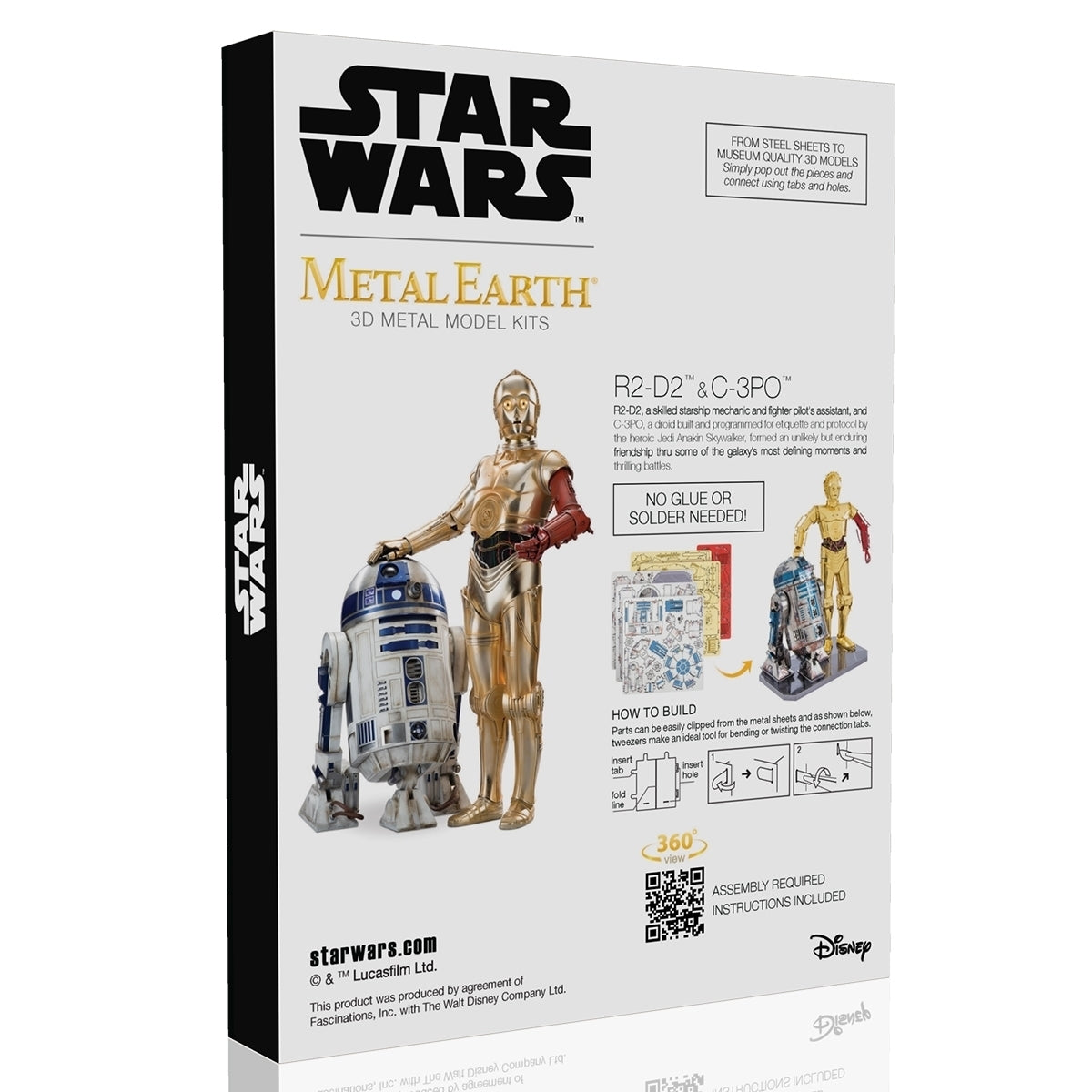 Metal Earth - 3D Metal Model Kit - Star Wars - C-3PO & R2-D2