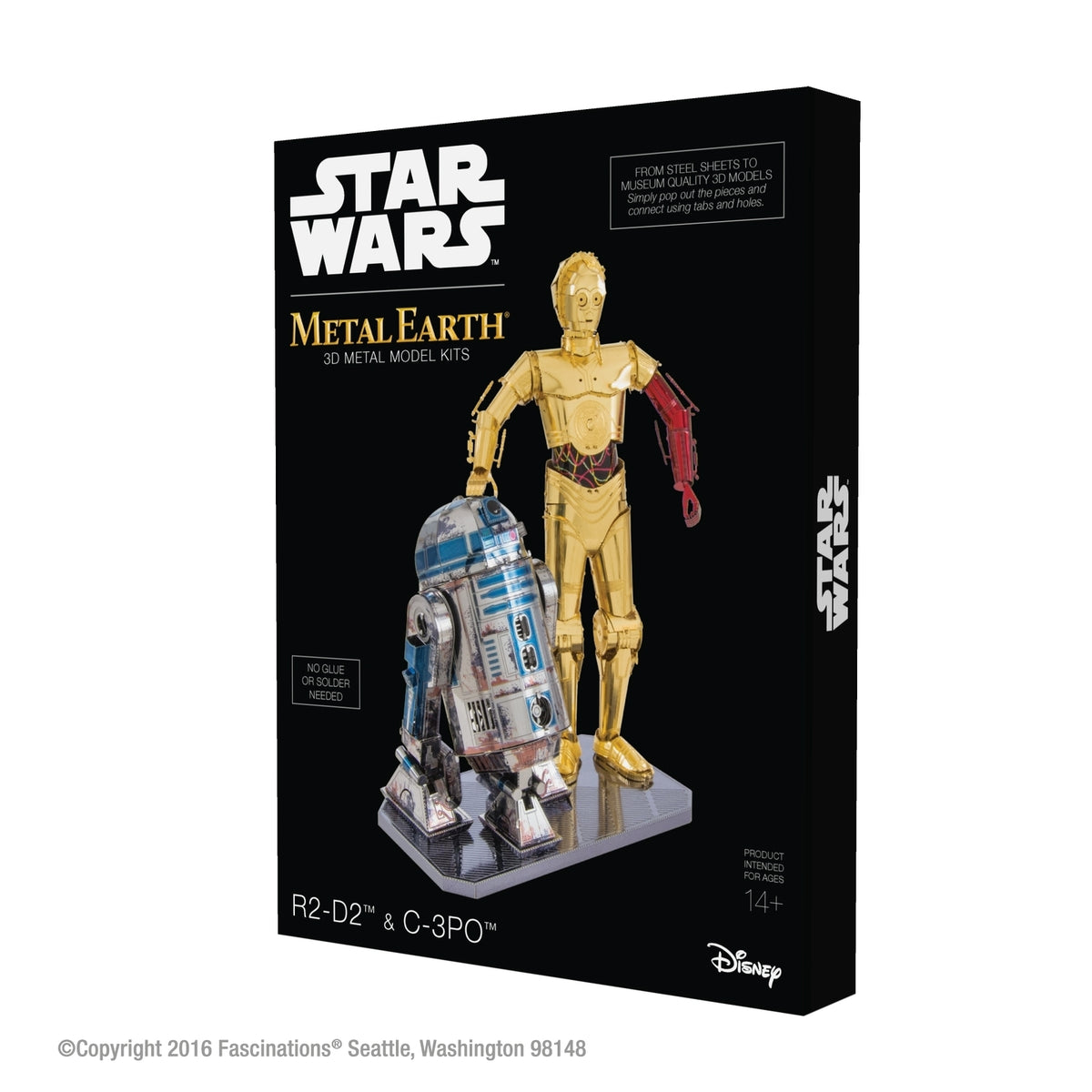 Metal Earth - 3D Metal Model Kit - Star Wars - C-3PO & R2-D2