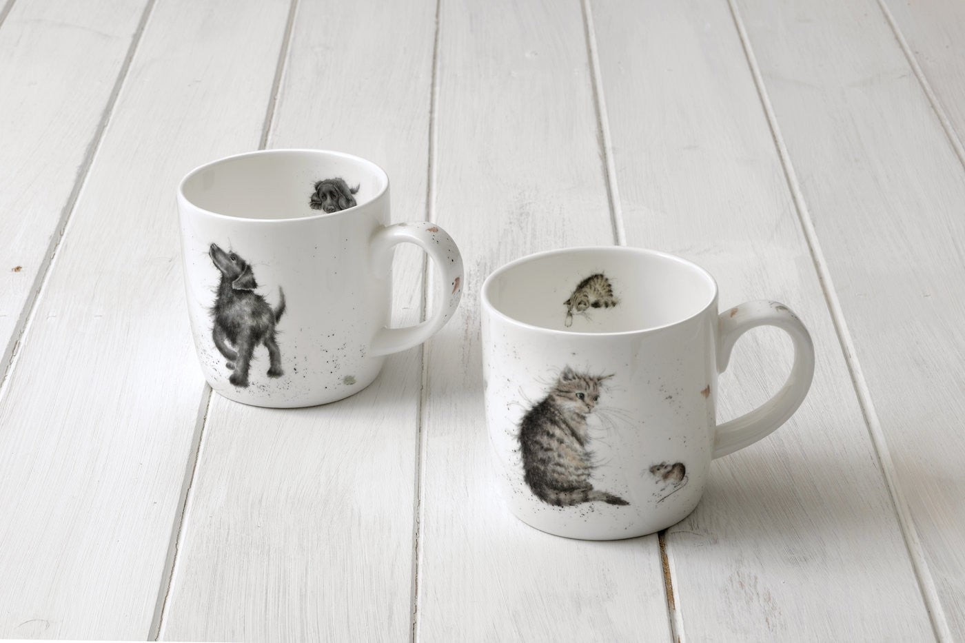 Royal Worcester Wrendale Mug - Cat & Mouse
