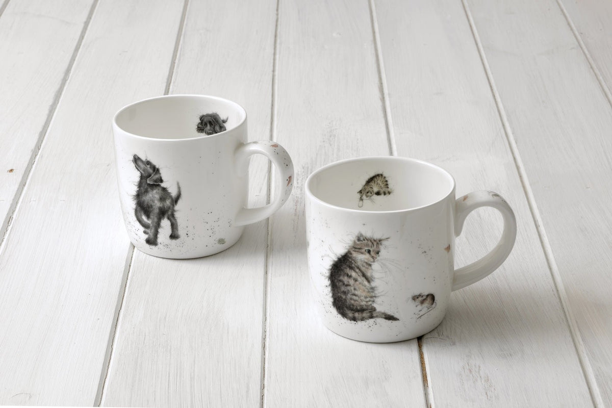 Royal Worcester Wrendale Mug - Cat & Mouse
