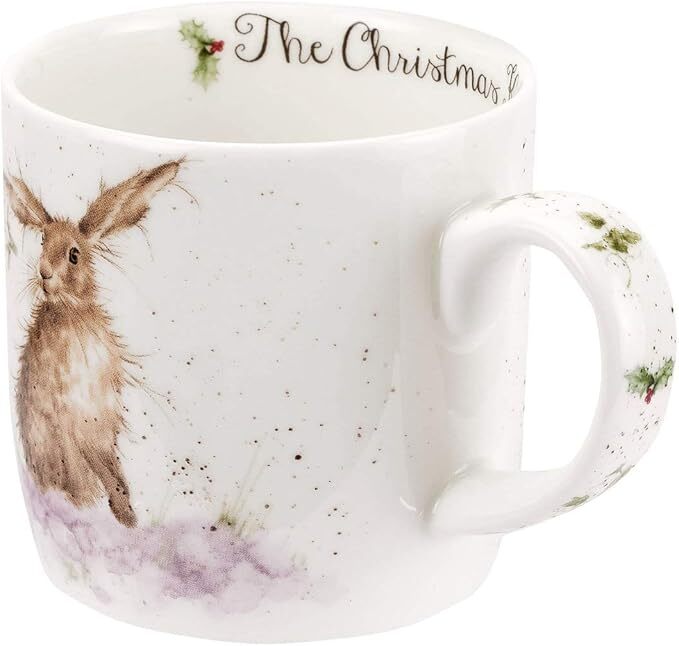 Royal Worcester Wrendale Christmas Mug - The Christmas Kiss