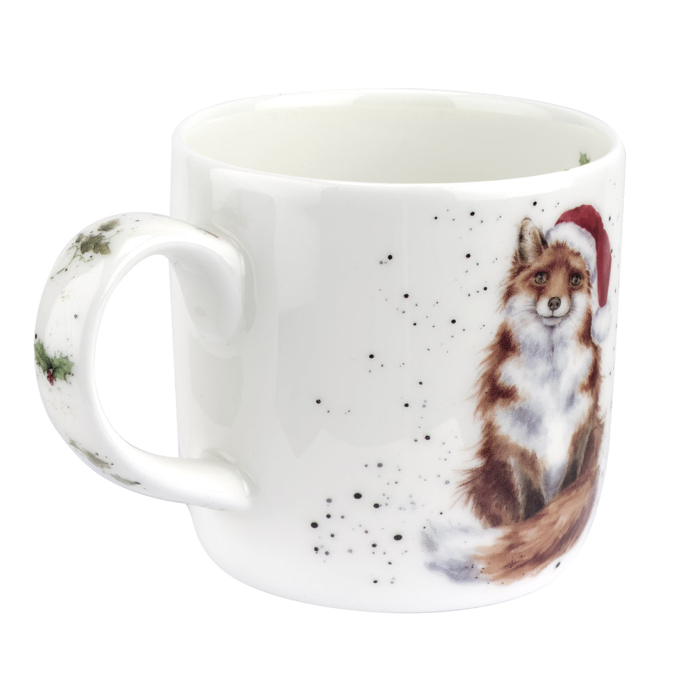 Royal Worcester Wrendale Christmas Mug - Christmas Foxtivities
