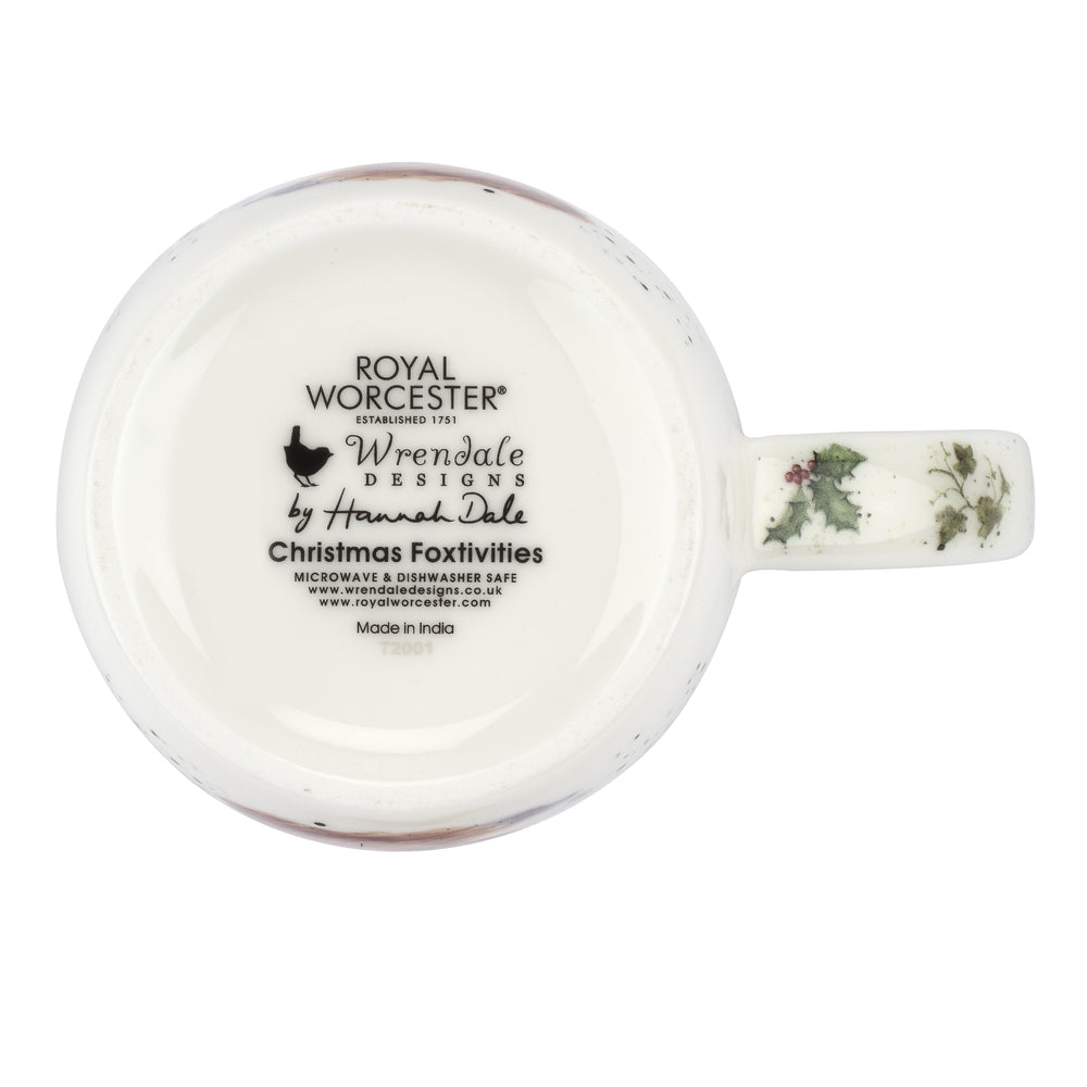 Royal Worcester Wrendale Christmas Mug - Christmas Foxtivities