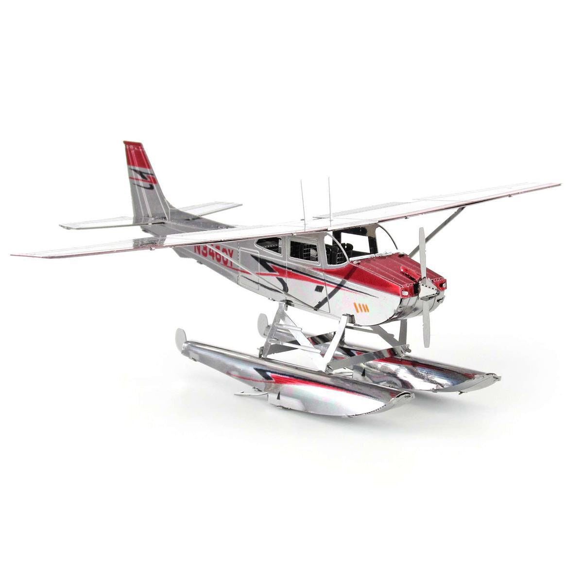 Metal Earth - 3D Metal Model Kit - Cessna 182 Floatplane