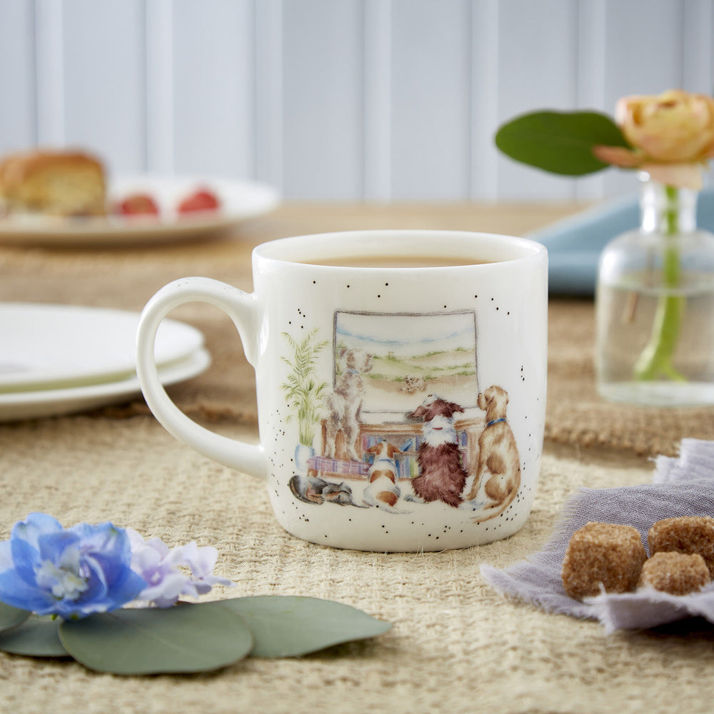 Royal Worcester Wrendale Mug - Movie Night