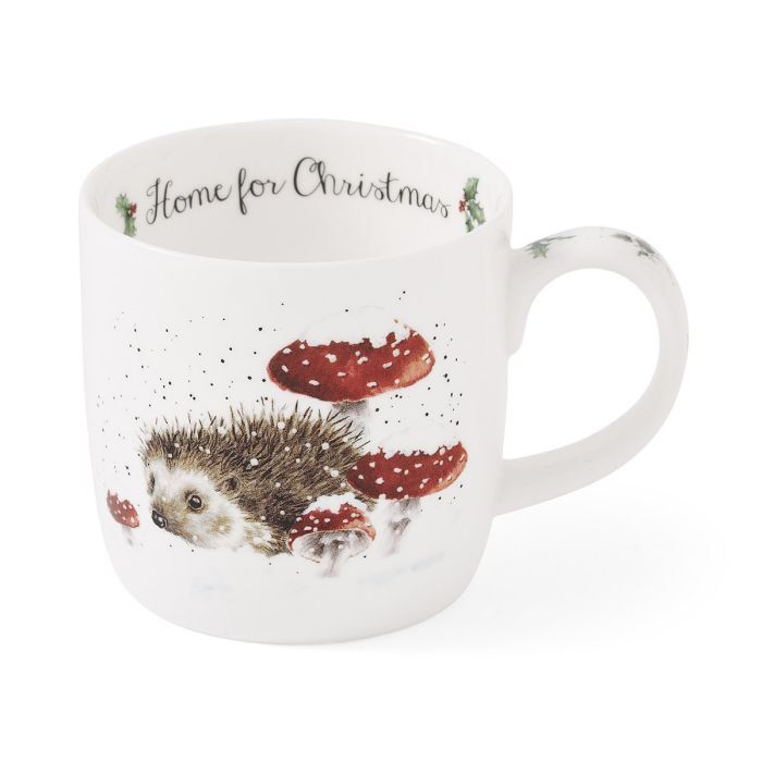 Royal Worcester Wrendale Mug - 'Home For Christmas'