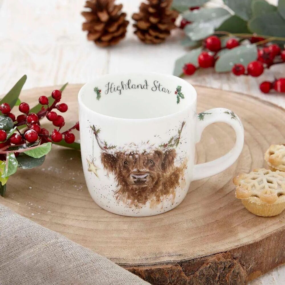 Royal Worcester Wrendale Designs Mug - Highland Cow