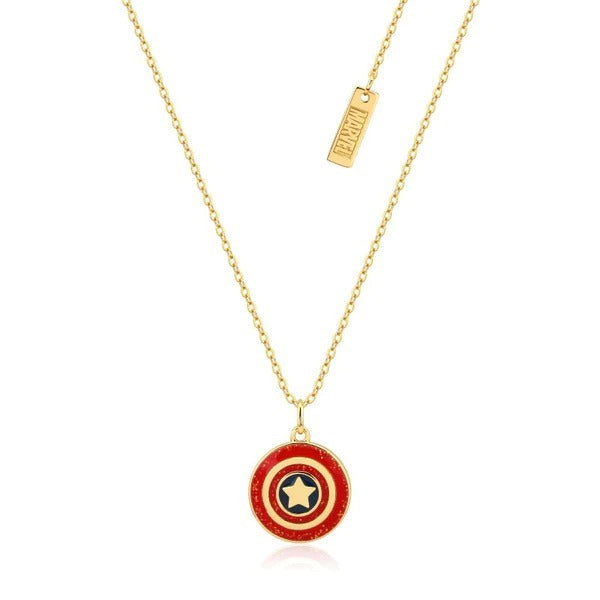 Couture Kingdom - Marvel - Captain America Necklace Yellow Gold