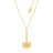 Couture Kingdom - Marvel - Precious Metal Thor Hammer Necklace Yellow Gold