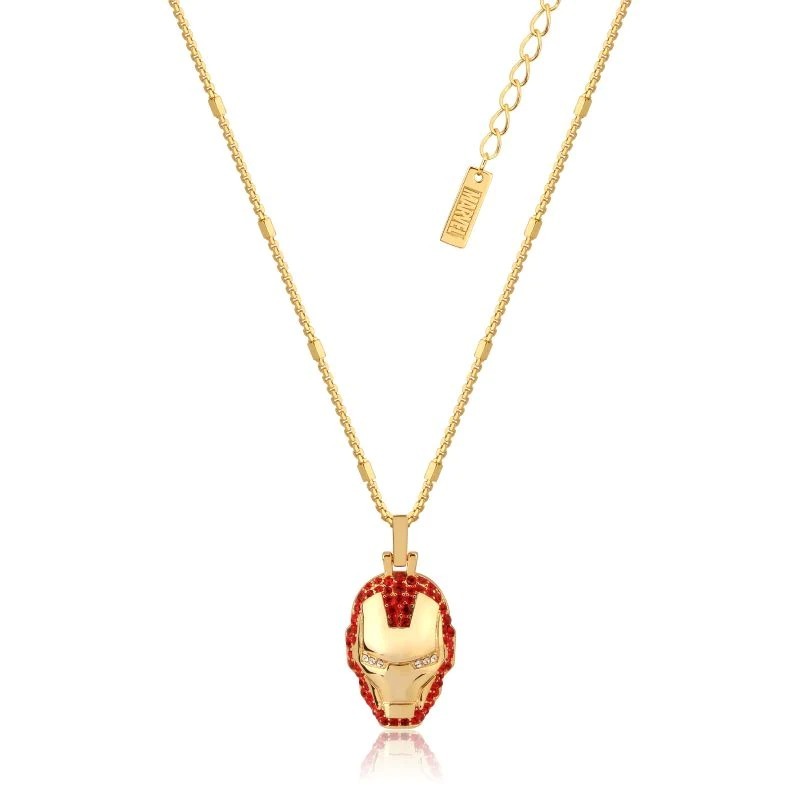 Couture Kingdom - Marvel - Iron Man Crystal Necklace Yellow Gold