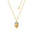 Couture Kingdom - Marvel - Thanos Crystal Necklace Yellow Gold