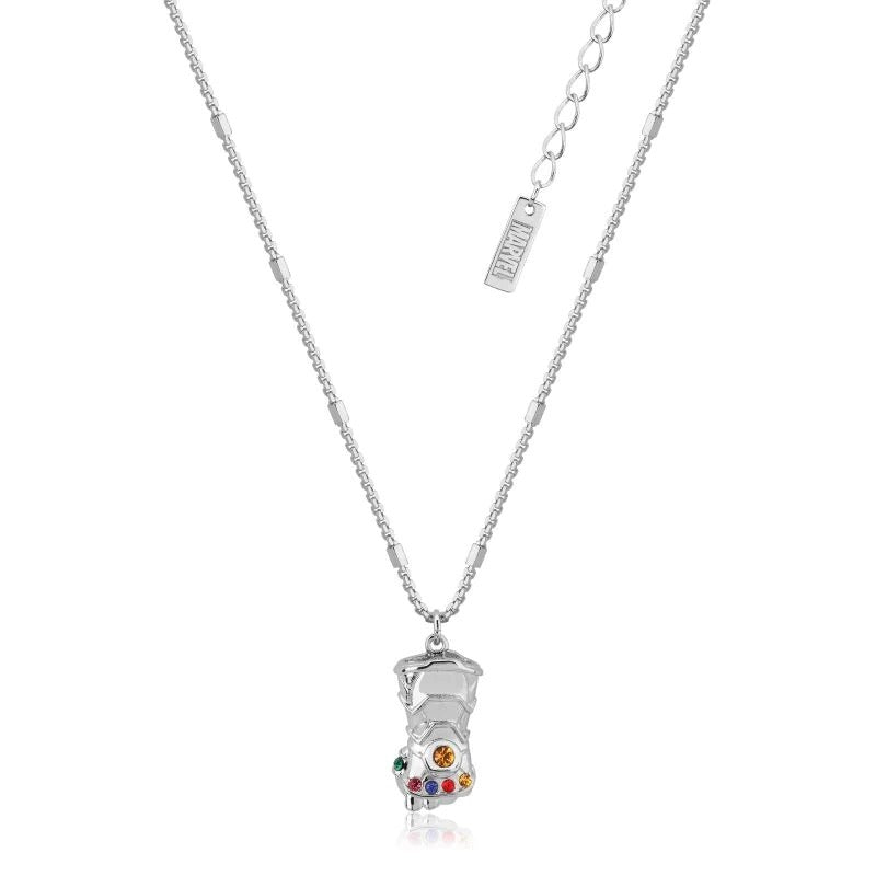 Couture Kingdom - Marvel - Infinity Gauntlet Crystal Necklace Silver