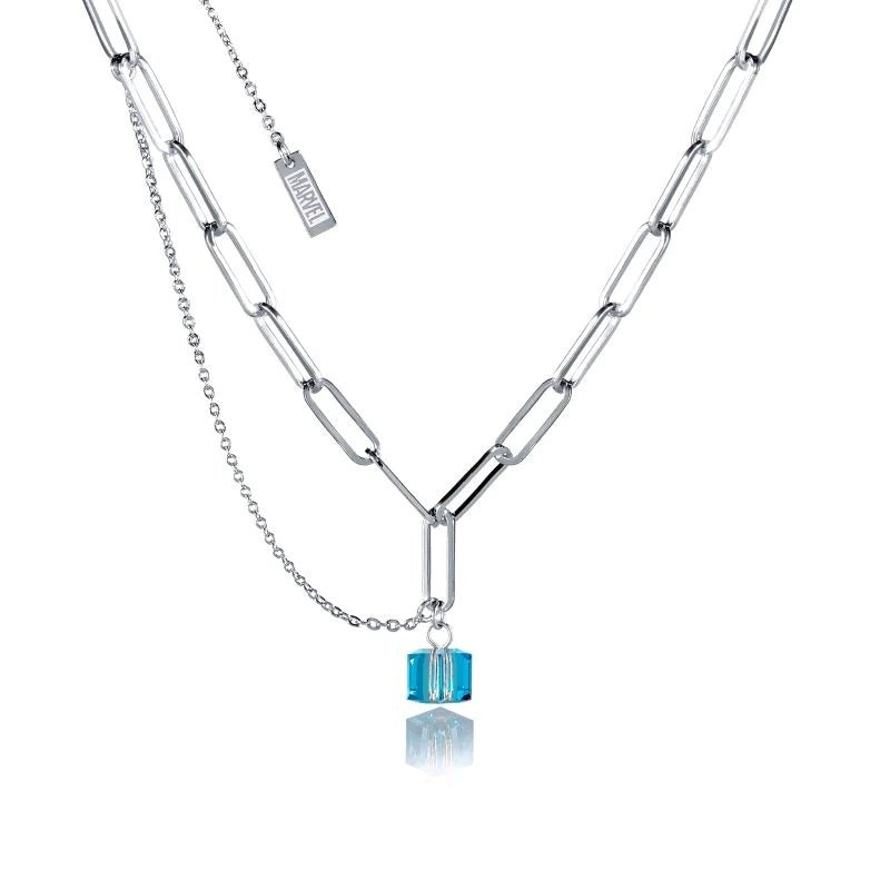Couture Kingdom - Marvel - Tesseract Crystal Necklace Silver