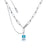 Couture Kingdom - Marvel - Tesseract Crystal Necklace Silver