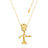 Couture Kingdom - Marvel - Guardians Of The Galaxy Baby Groot Necklace Yellow Gold
