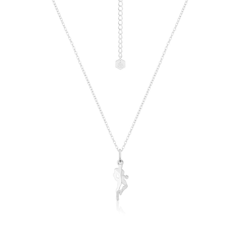 Couture Kingdom - Marvel D100 - Iron Man Facet Necklace White Gold