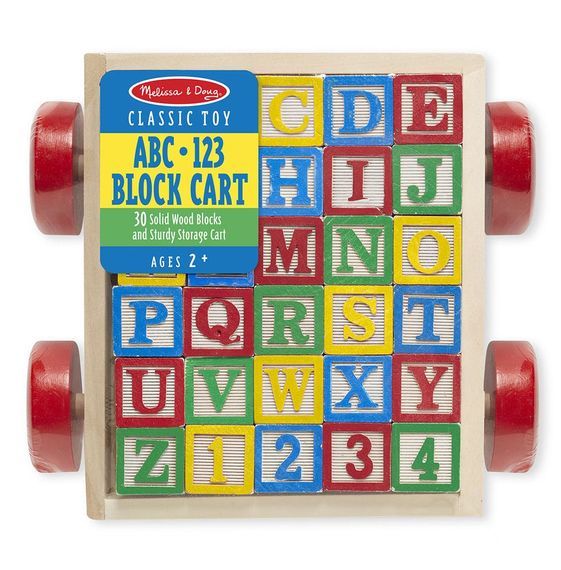 Melissa & Doug Classic Toy - ABC Block Cart