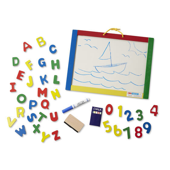 Melissa & Doug Magnetic Chalk/Dry-Erase Board
