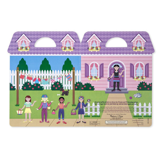 Melissa & Doug Reusable Puffy Sticker Play Set - Dress-Up
